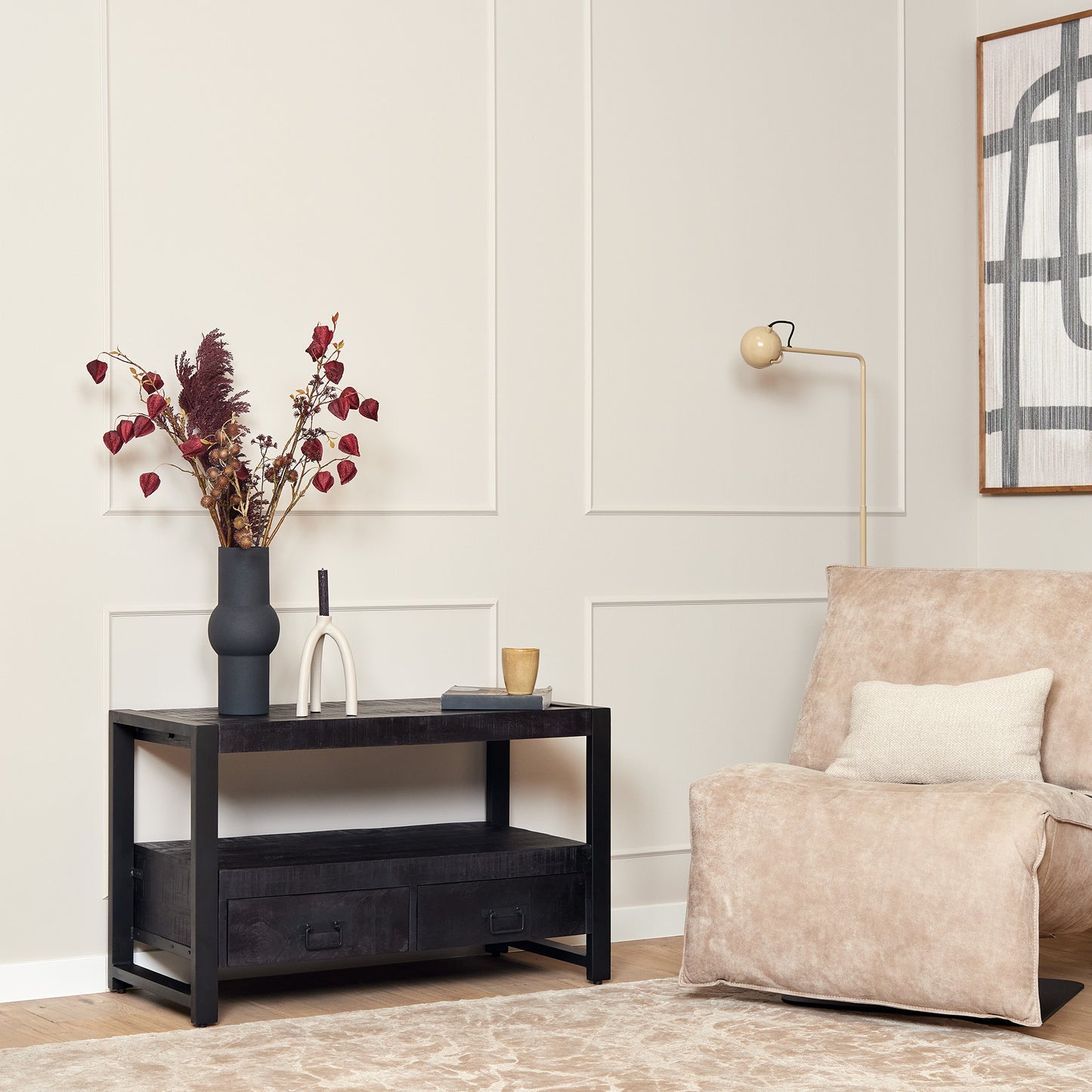 TV Meubel Boaz Black | 100cm | 150cm | 180cm