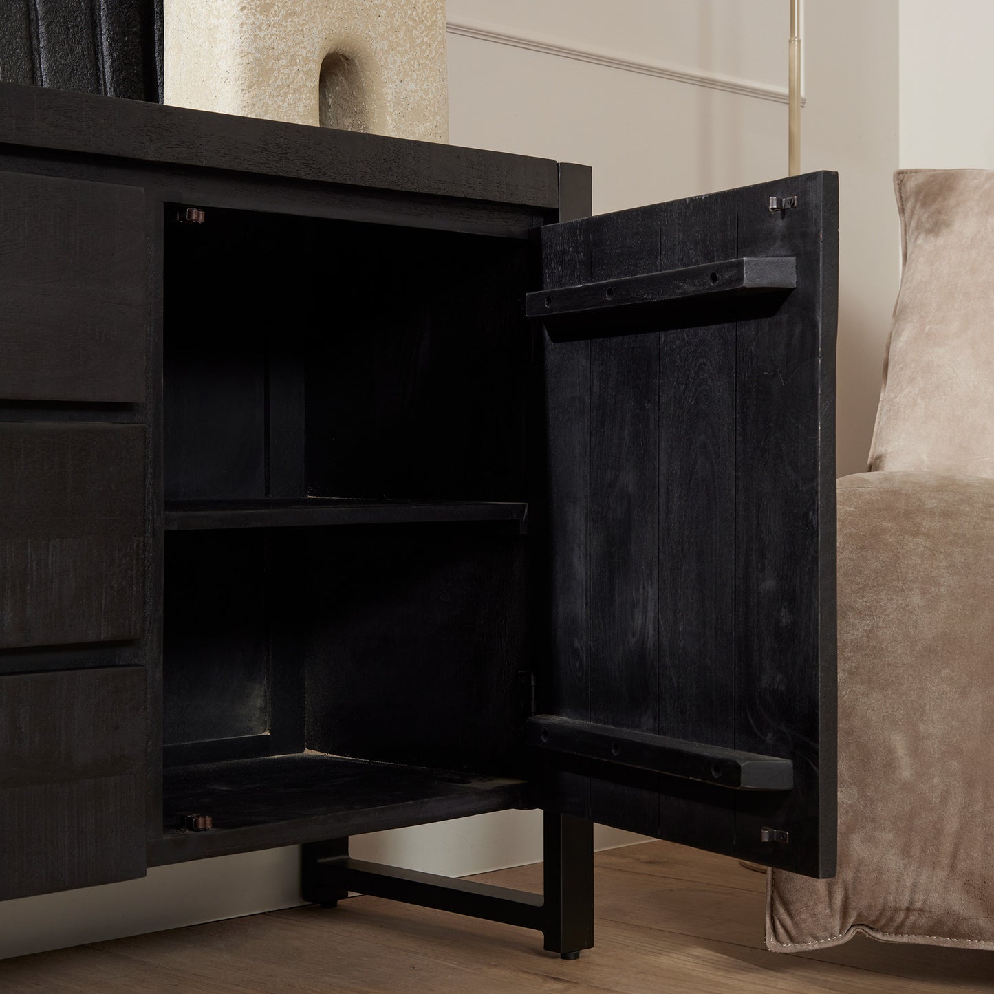 Dressoir Boaz Black 160cm