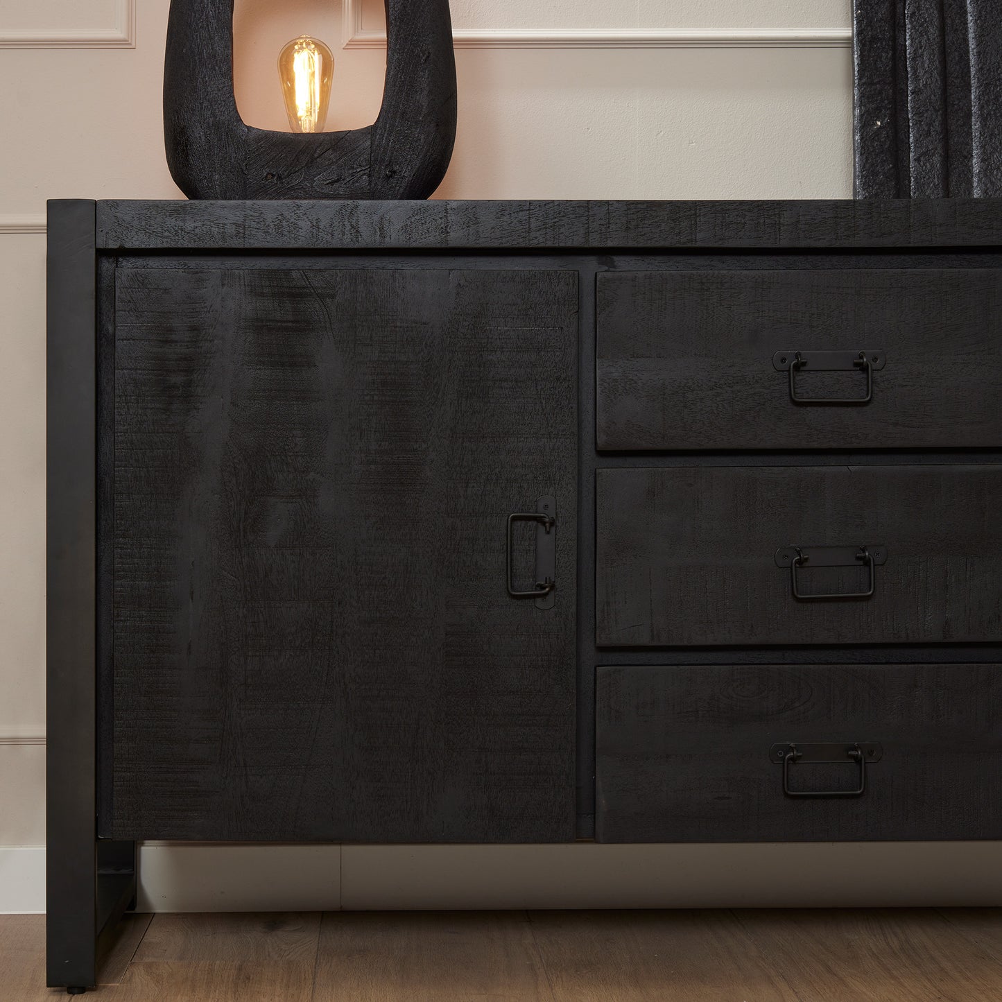 Dressoir Boaz Black 160cm