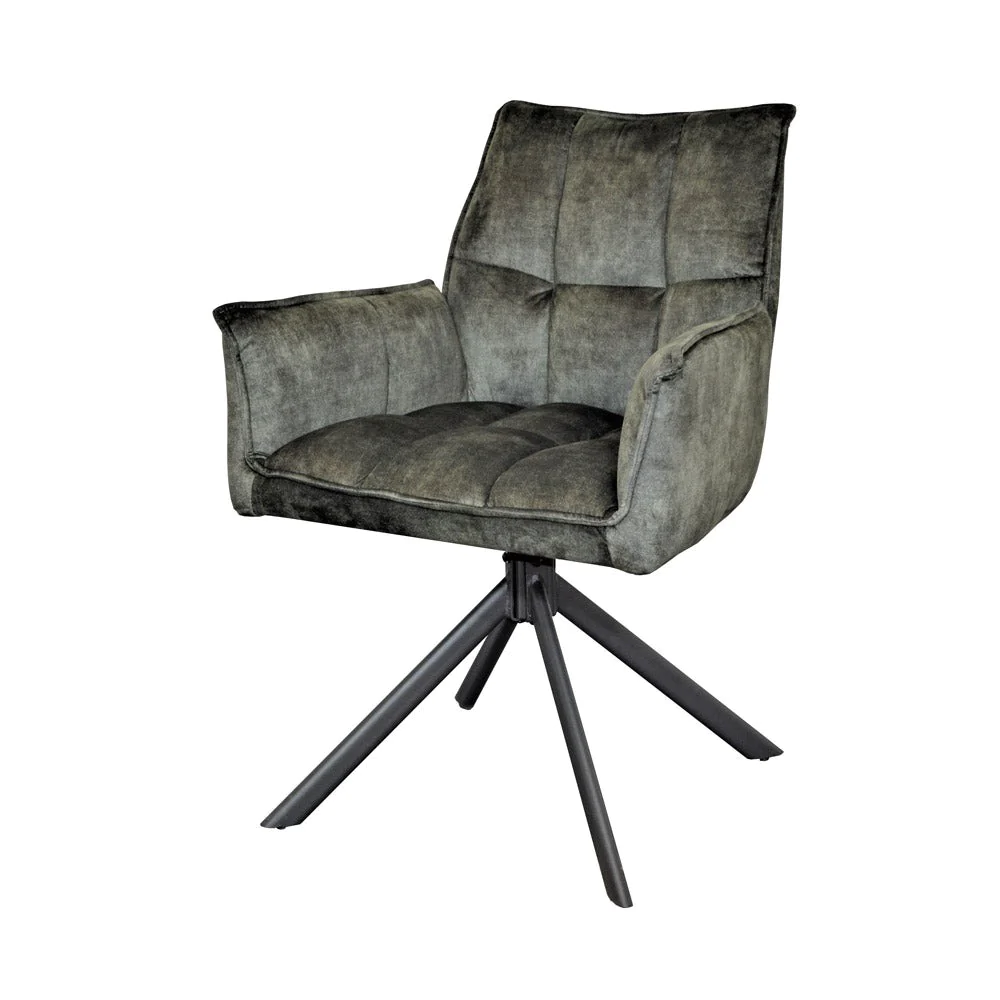 Eetkamerstoel Dani Velvet Green | Set van 2 | Meerdere kleuren