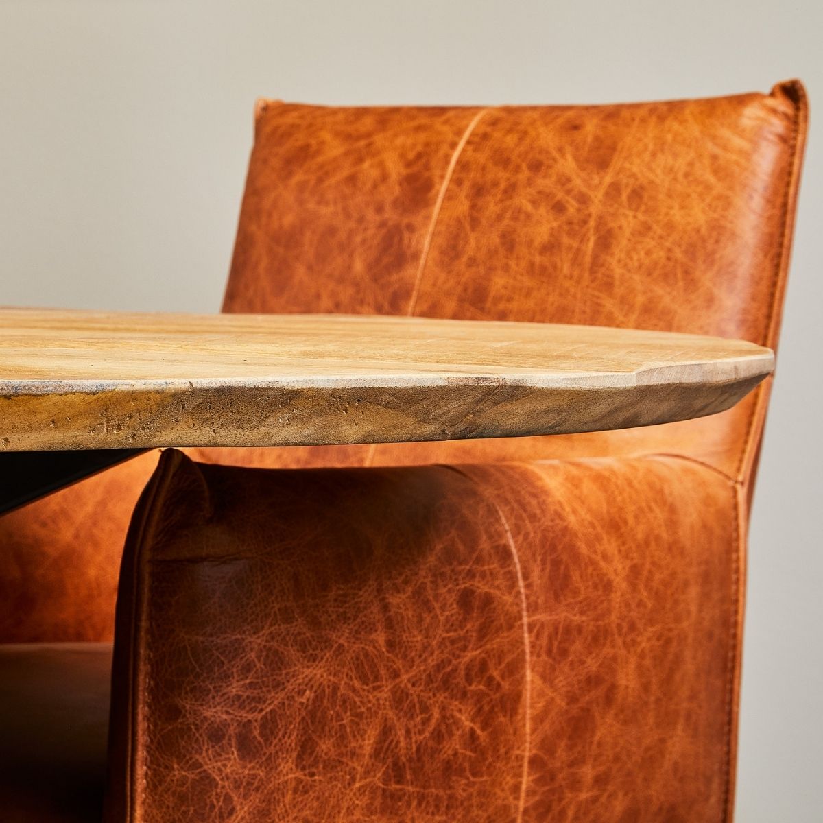 Eettafel Arlington Rond Mangohout | 120 | 130 | 140 | 150cm