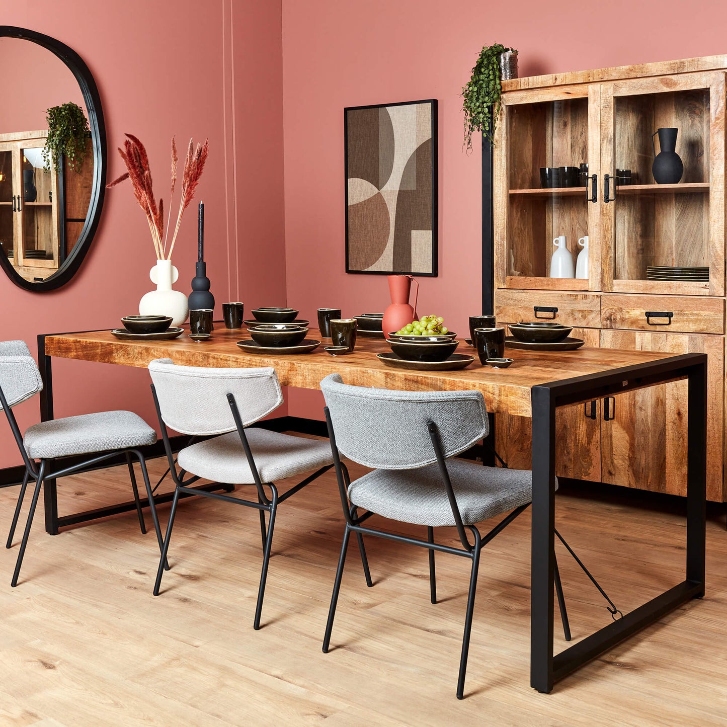 Mangohouten Eettafel Rechthoekig | 140cm | 160cm | 180cm | 200cm