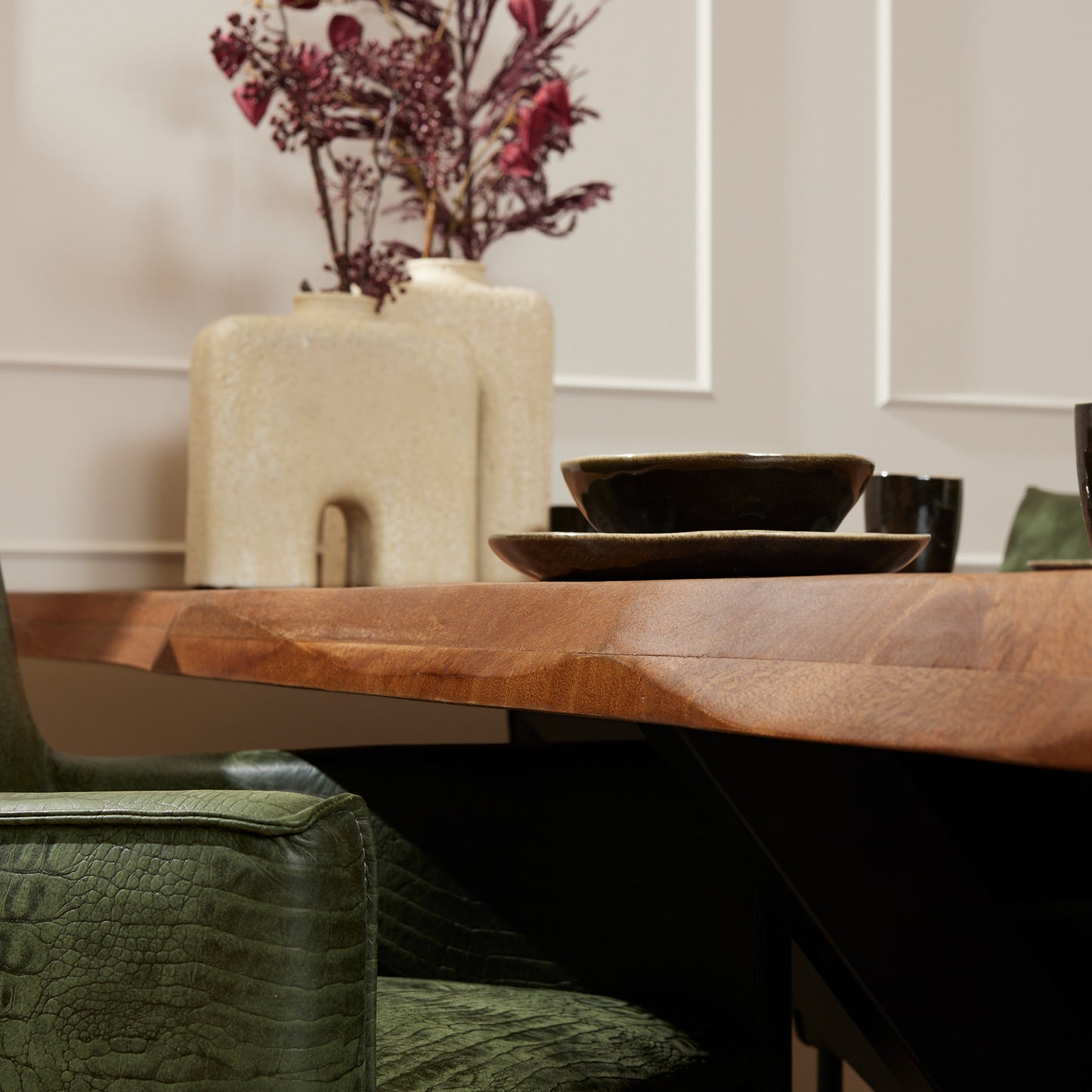 Rechthoekige Boomstamtafel Boston 160cm | 180cm