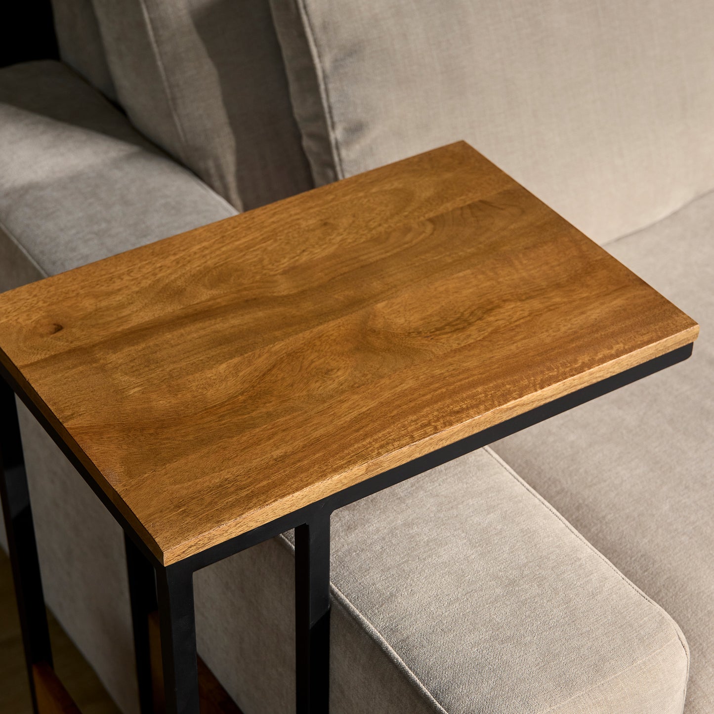 Laptoptafel | Slider | 72cm Hoog | Mangohout