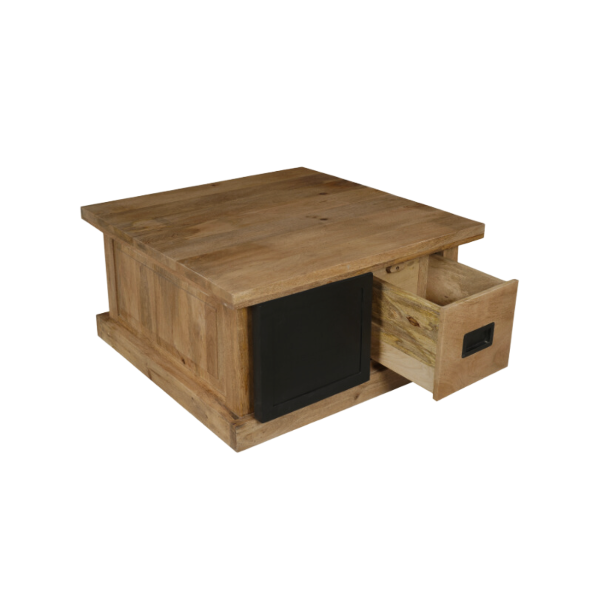 Vierkante Salontafel met Schuifdeur | 80x80cm
