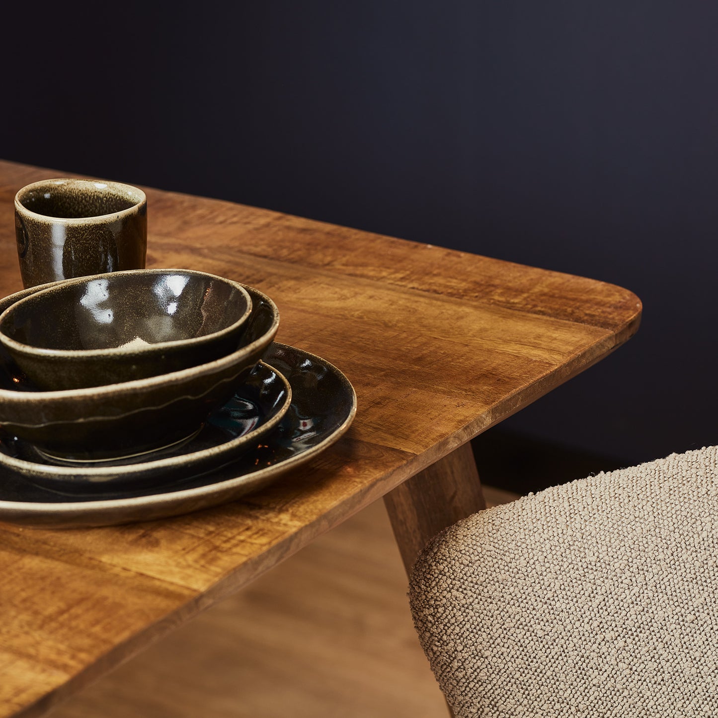 Eettafel Omaha Vierkant Mangohout 90x90cm