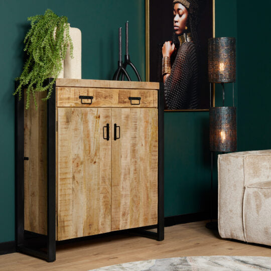 Mangohouten Kabinet Boaz | 100x115cm