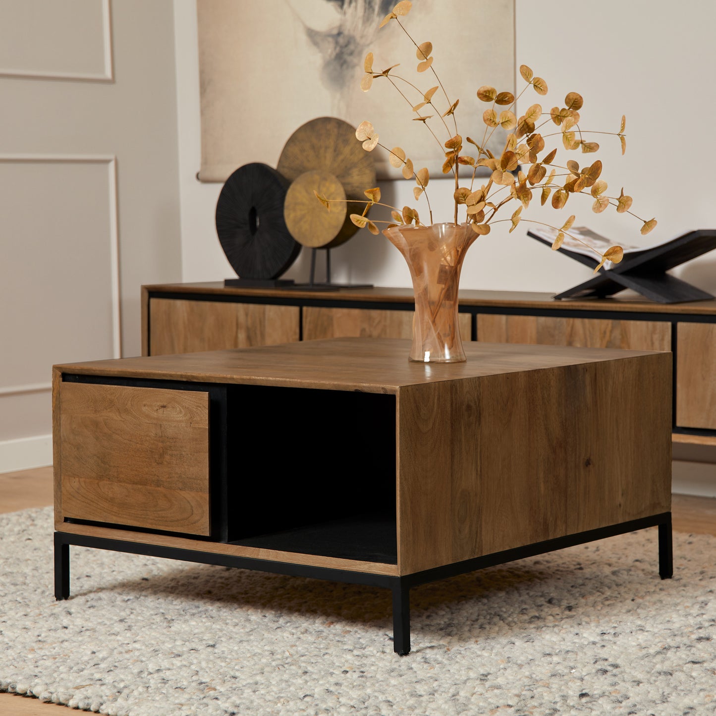 Salontafel RichWood | Vierkant | 80x80cm