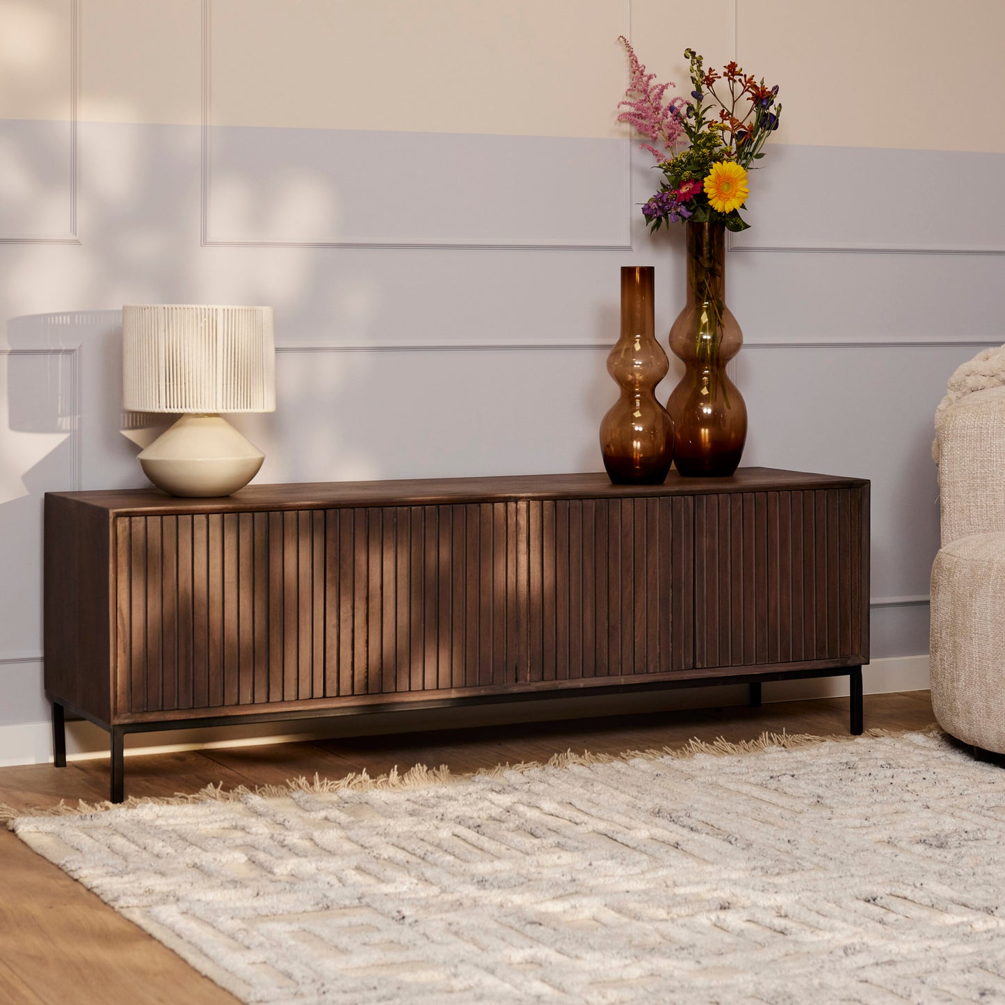 Tv Meubel Madison Walnut | 165cm