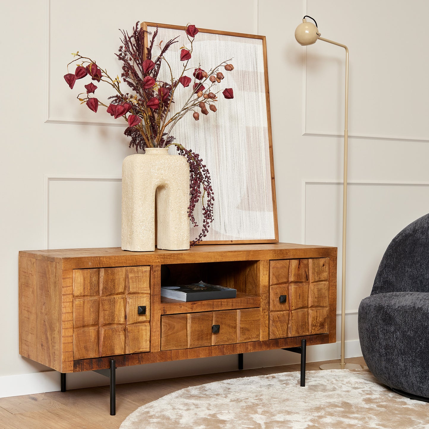 Tv Meubel Brandy Mangohout | 120 | 150 | 180cm