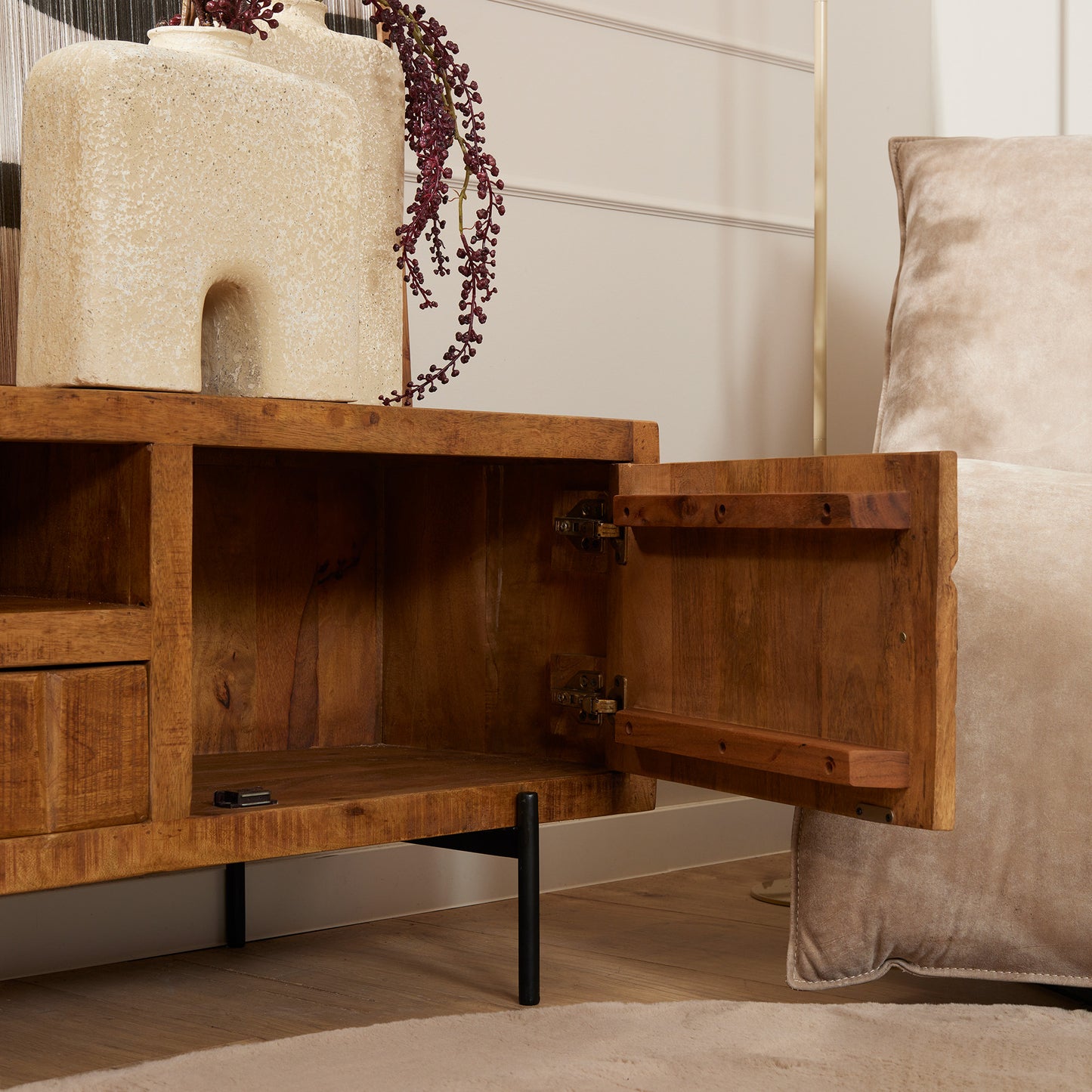 Tv Meubel Brandy Mangohout | 120 | 150 | 180cm