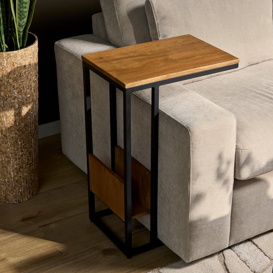 Laptoptafel | Slider | 72cm Hoog | Mangohout