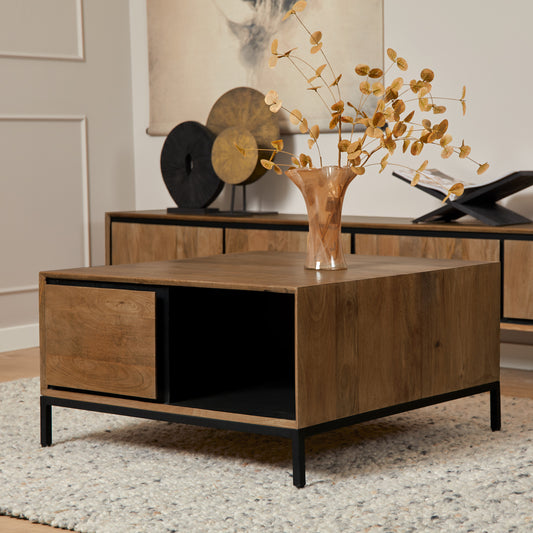 Salontafel RichWood | Vierkant | 80x80cm